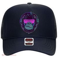 Retro Neon Hipster Gorilla Ape Hat thumb 0