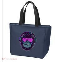 Retro Neon Hipster Gorilla Ape Tote Bag thumb 3