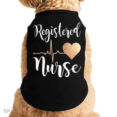 Registered Nurse Heart Great Gift Rn Gift Doggie Tank