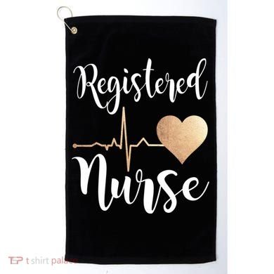 Registered Nurse Heart Great Gift Rn Gift Golf Towel