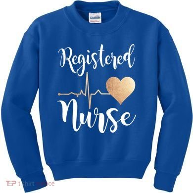 Registered Nurse Heart Great Gift Rn Gift Kids Sweatshirt
