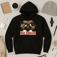 Retro Nice Honkers Fathers Day Duck Hunting Hoodie thumb 3
