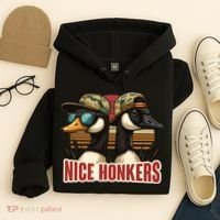 Retro Nice Honkers Fathers Day Duck Hunting Hoodie thumb 4