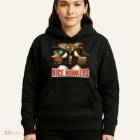 Retro Nice Honkers Fathers Day Duck Hunting Hoodie thumb 5