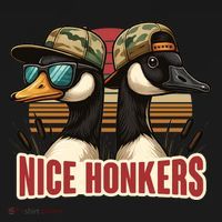 Retro Nice Honkers Fathers Day Duck Hunting Hoodie thumb 7