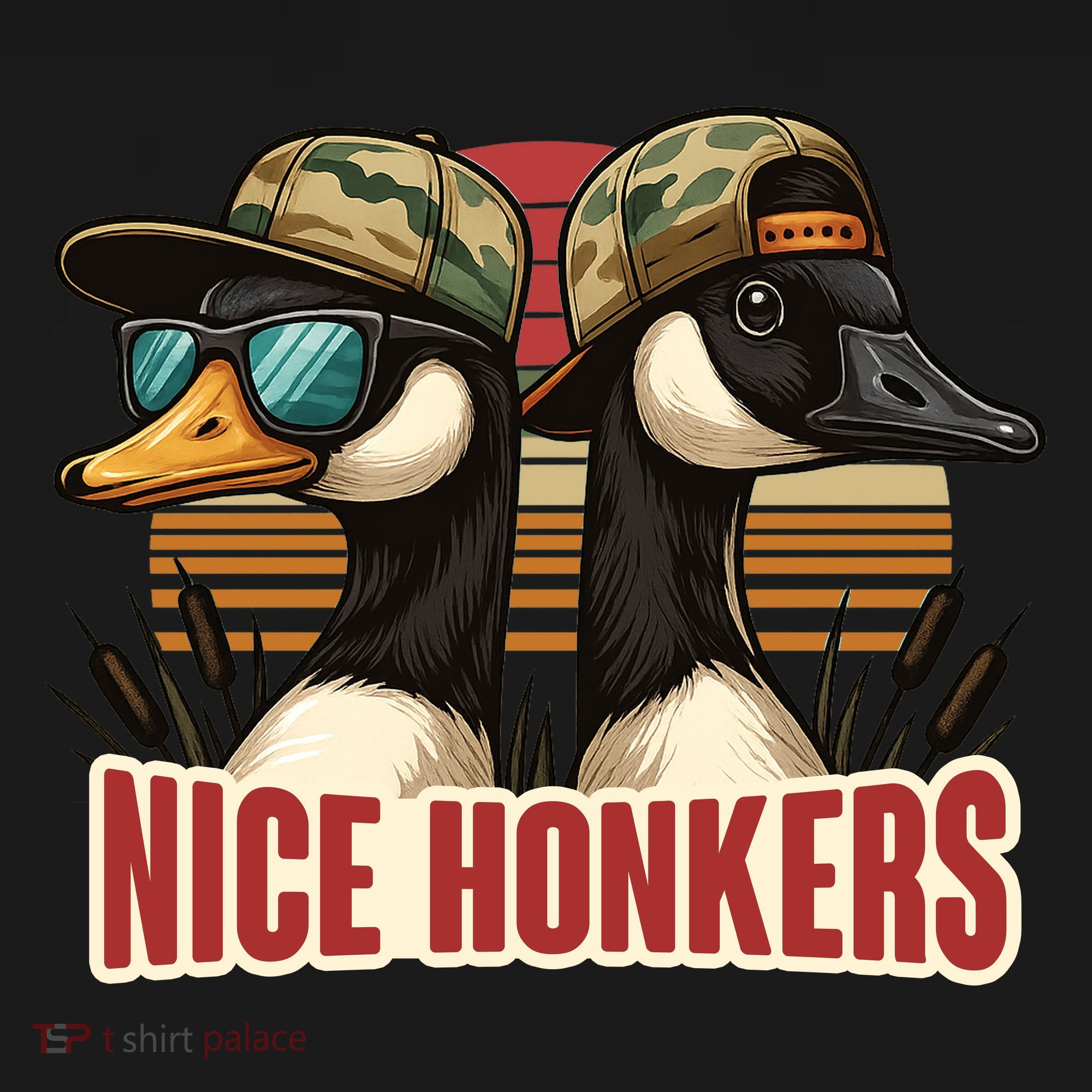 Retro Nice Honkers Fathers Day Duck Hunting Apron