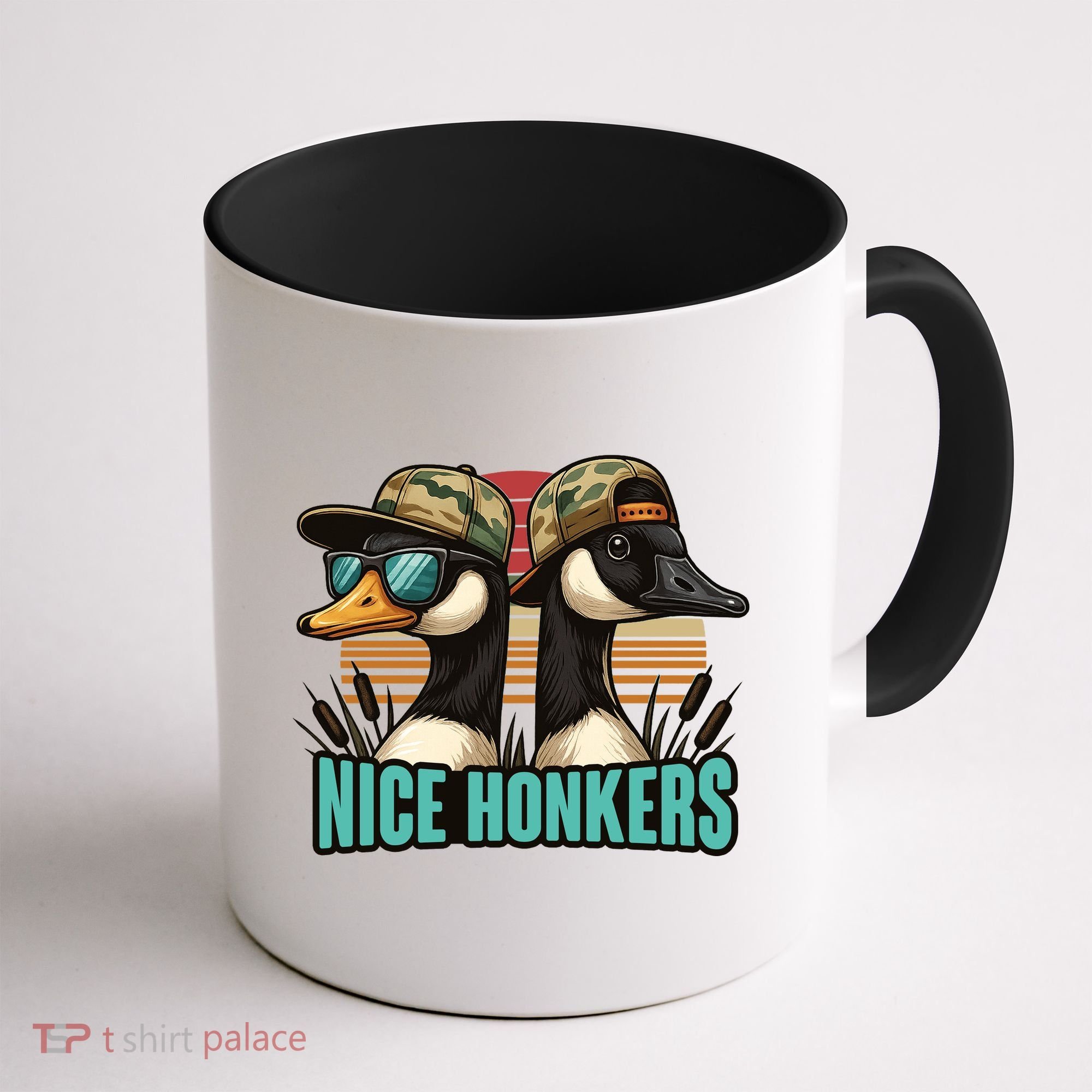 Retro Nice Honkers Fathers Day Duck Hunting Coffee Mug