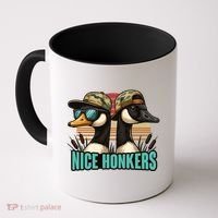 Retro Nice Honkers Fathers Day Duck Hunting Coffee Mug thumb 0
