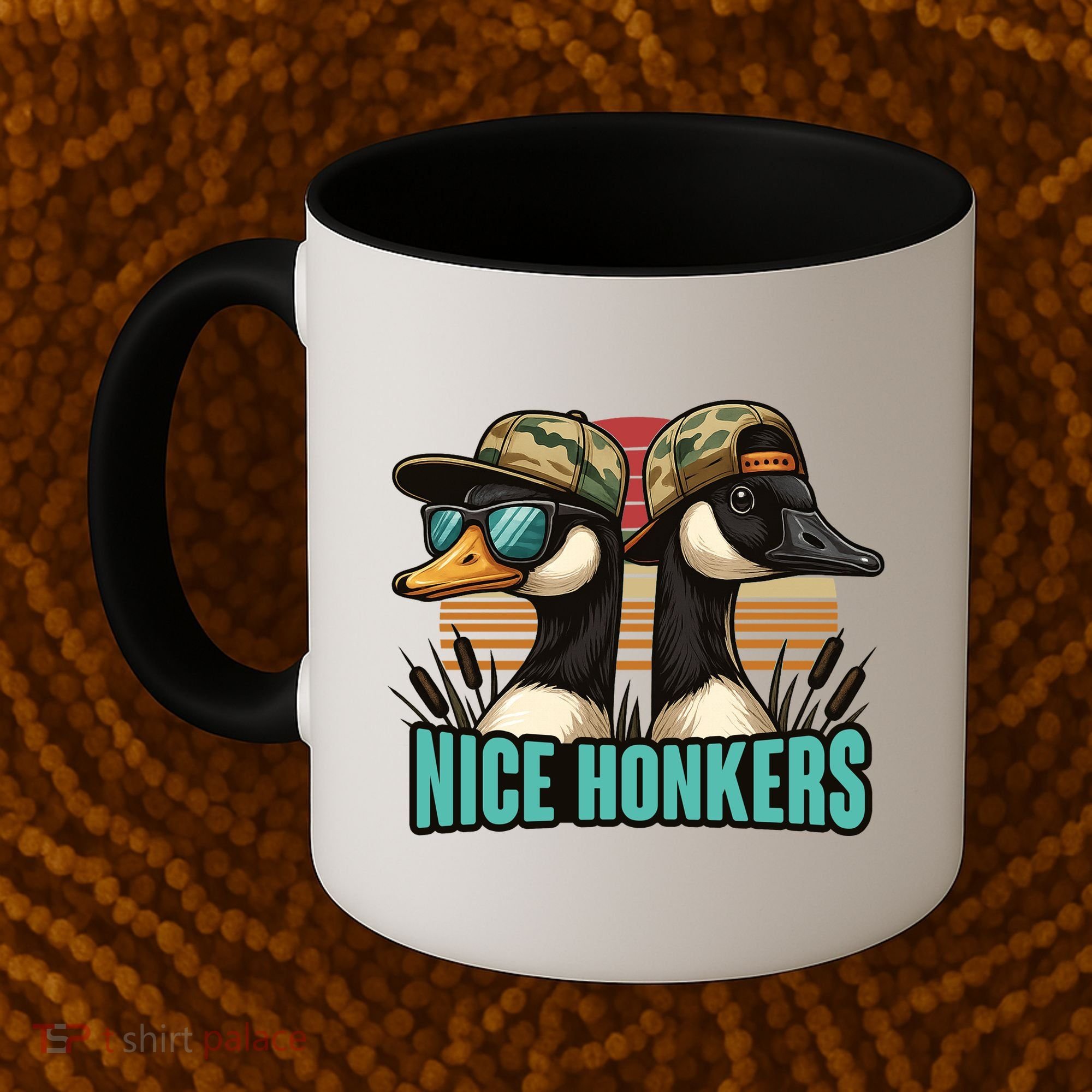 Retro Nice Honkers Fathers Day Duck Hunting Coffee Mug