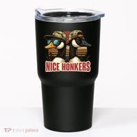 Retro Nice Honkers Fathers Day Duck Hunting Tumbler thumb 0