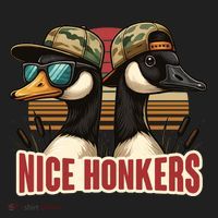 Retro Nice Honkers Fathers Day Duck Hunting Tumbler thumb 3