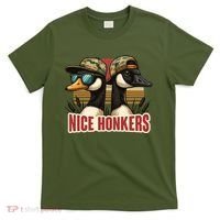 Retro Nice Honkers Fathers Day Duck Hunting T-Shirt thumb 0