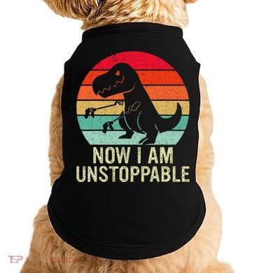 Retro Now I Am Unstoppable Doggie Tank