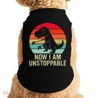 Retro Now I Am Unstoppable Doggie Tank thumb 0