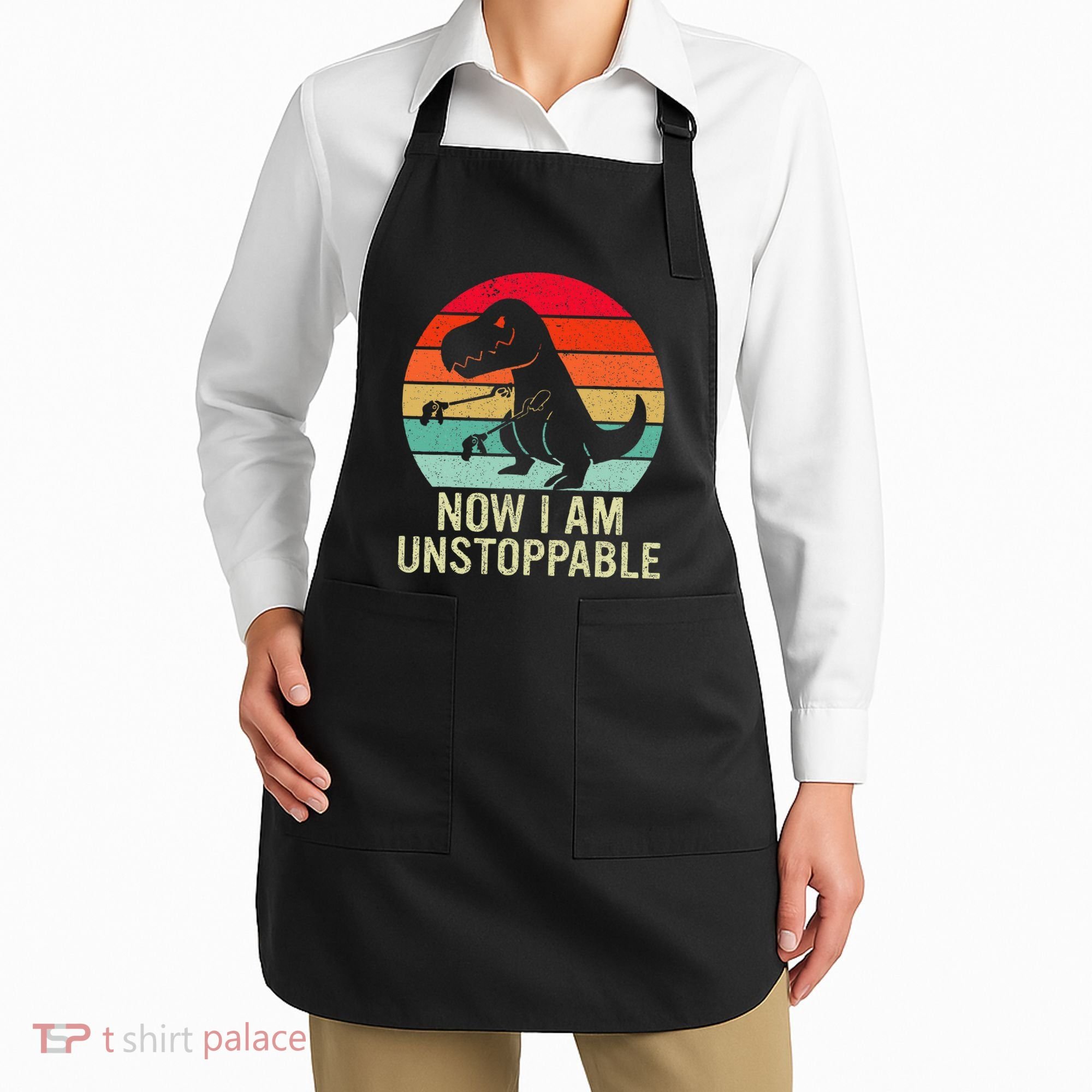 Retro Now I Am Unstoppable Apron