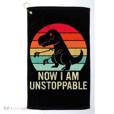 Retro Now I Am Unstoppable Golf Towel