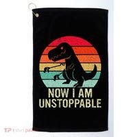Retro Now I Am Unstoppable Golf Towel thumb 0