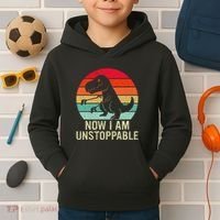 Retro Now I Am Unstoppable Kids Hoodie thumb 2