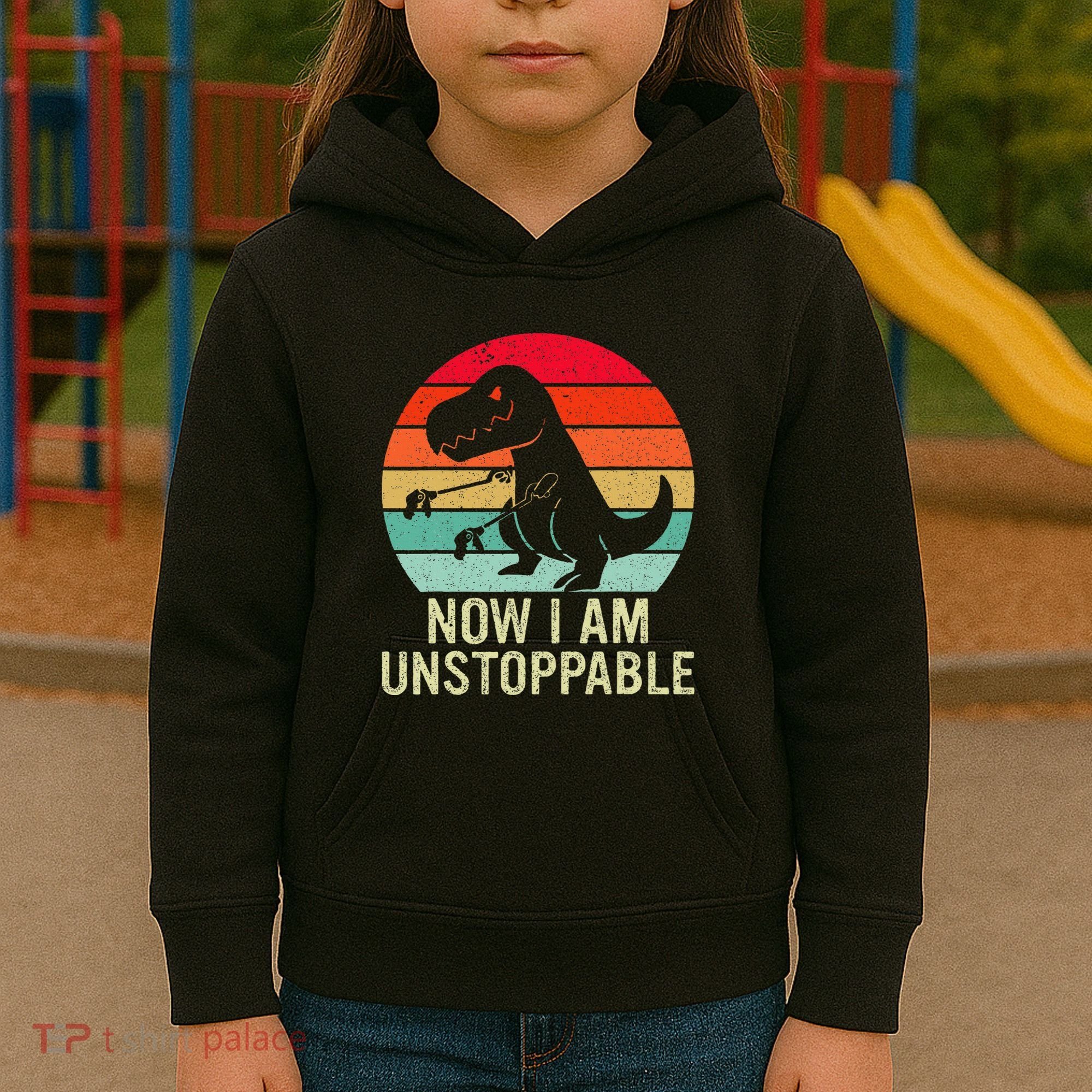 Retro Now I Am Unstoppable Kids Hoodie