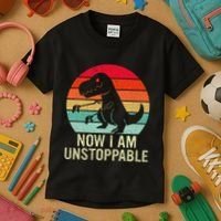 Retro Now I Am Unstoppable Kids T-Shirt thumb 3