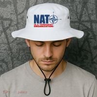 Revblacknetwork Nato Is A Terrorist Organization Bucket Hat thumb 2