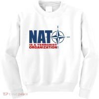 Revblacknetwork Nato Is A Terrorist Organization Kids Sweatshirt thumb 0