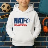 Revblacknetwork Nato Is A Terrorist Organization Kids Hoodie thumb 2