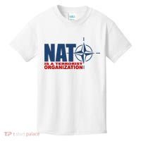 Revblacknetwork Nato Is A Terrorist Organization Kids T-Shirt thumb 0