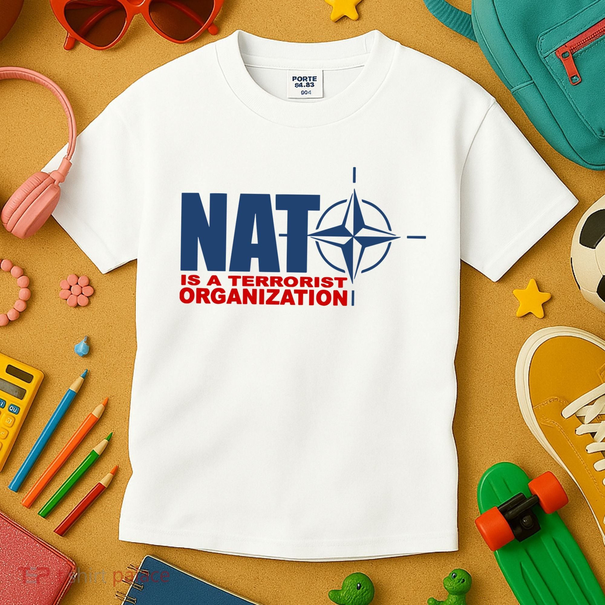 Revblacknetwork Nato Is A Terrorist Organization Kids T-Shirt