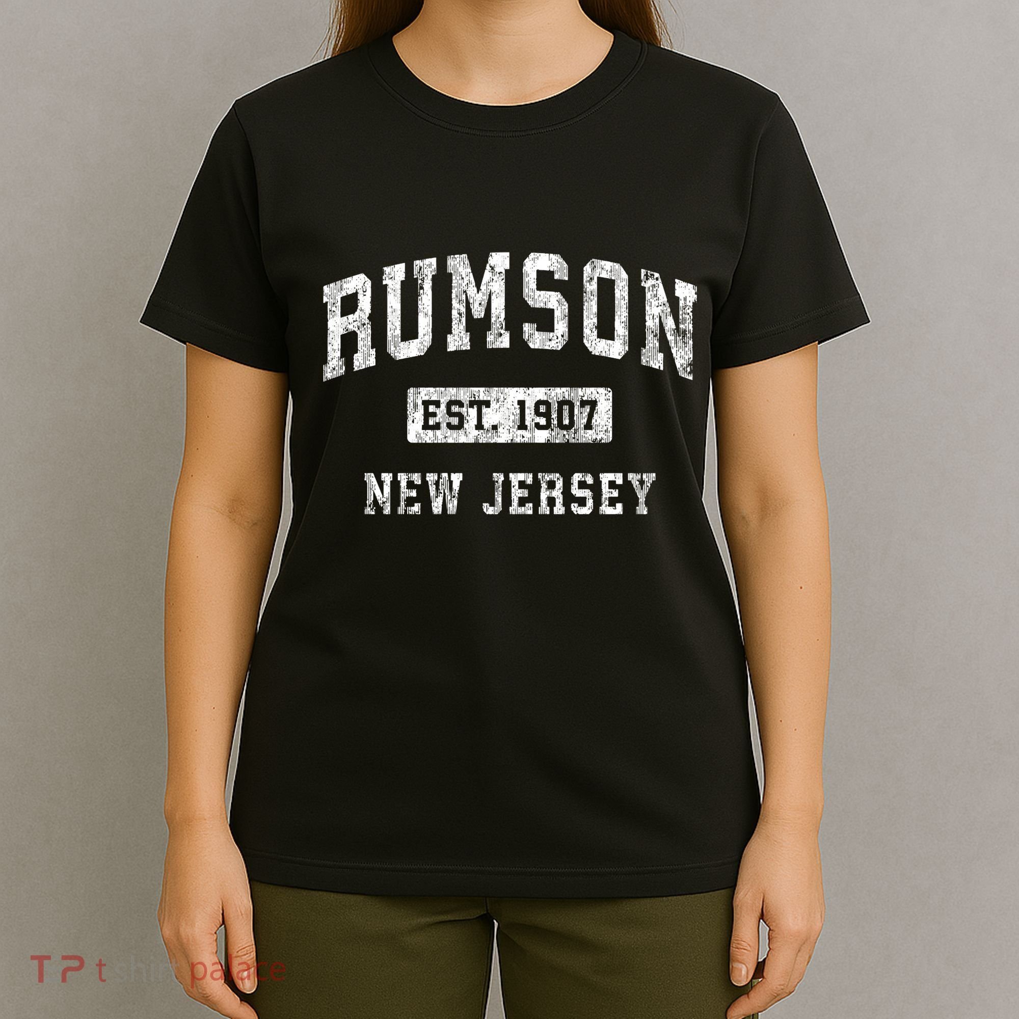 Rumson New Jersey Nj Vintage Established Sports T-Shirt