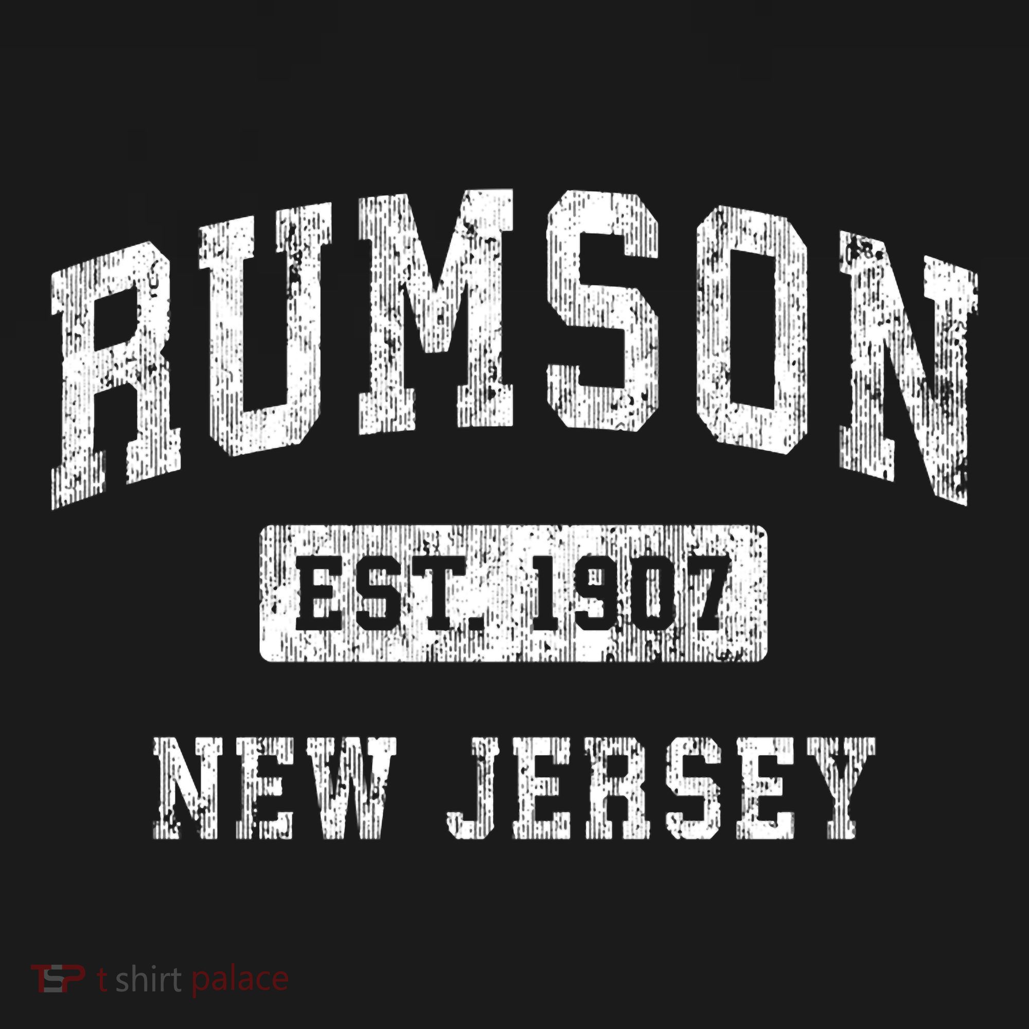 Rumson New Jersey Nj Vintage Established Sports T-Shirt