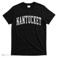 Retro Nantucket Massachusetts Beach Vacation Souvenir T-Shirt thumb 0