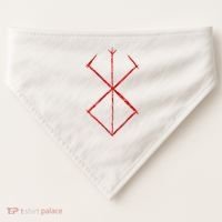 Rune Norse Mythology Warrior Symbol Berserker USA-Made Doggie Bandana thumb 0