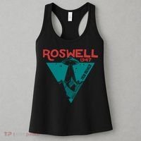 Roswell New Mexico 1947 Ufo Beam Flying Saucer Abduction Women's Tank Top thumb 3