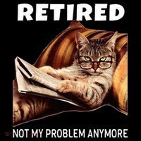 Retired Not My Problem Anymore Funny Cat Retirement Gift Coffee Mug thumb 5