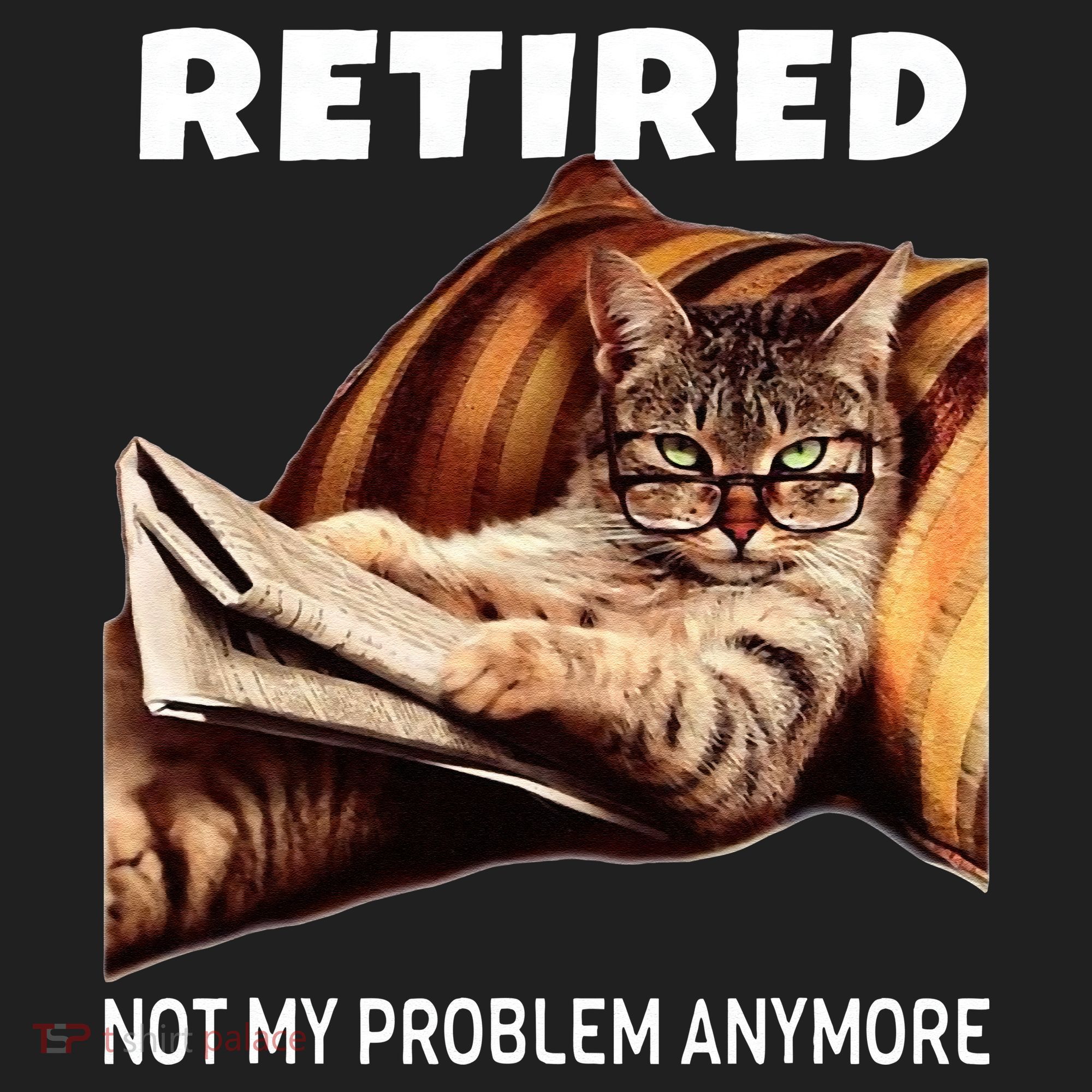 Retired Not My Problem Anymore Funny Cat Retirement Gift Tumbler