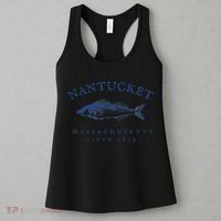 Retro Nantucket Massachusetts Fishing Women's Tank Top thumb 3