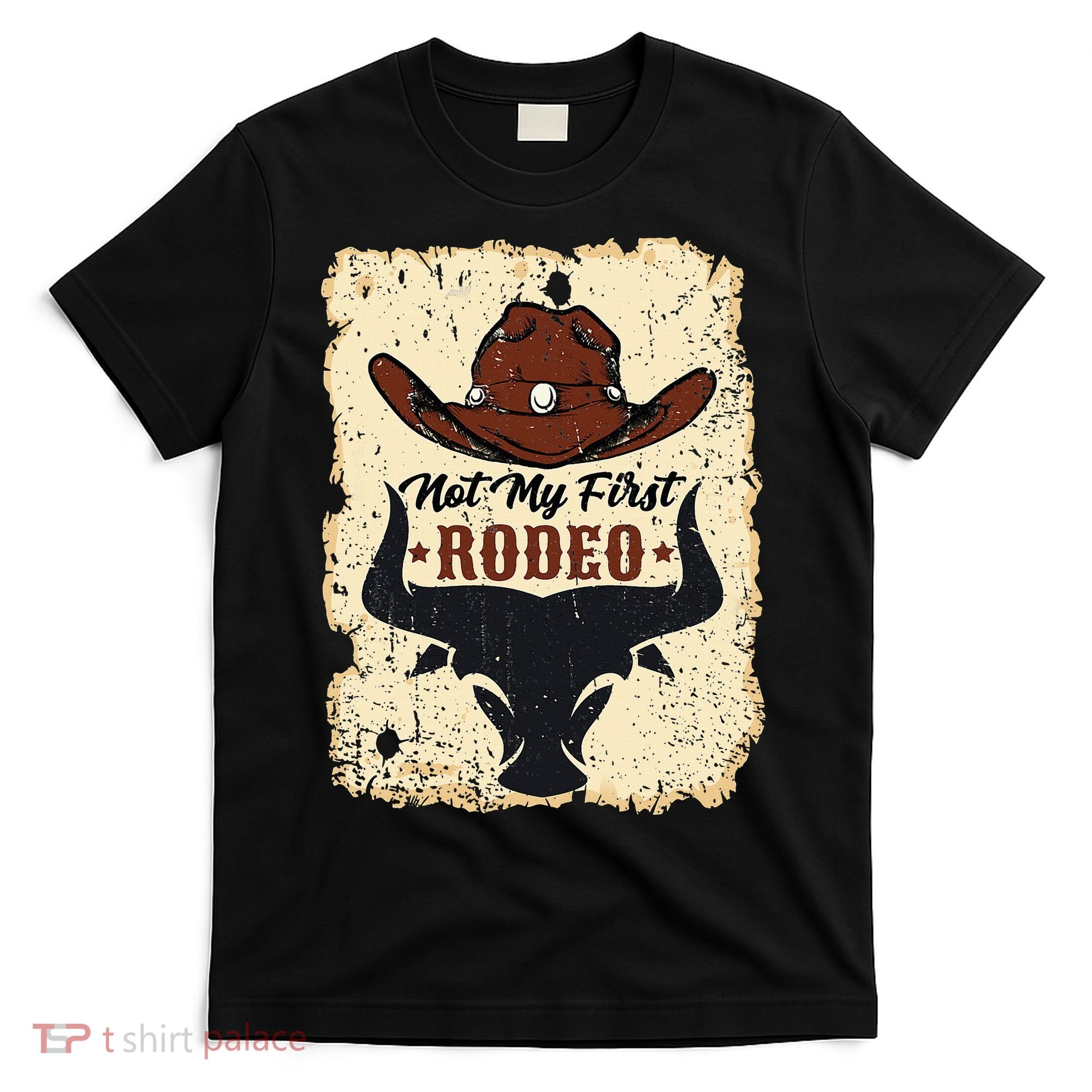 retro not my first rodeo  rodeo western country cowboy  T-Shirt