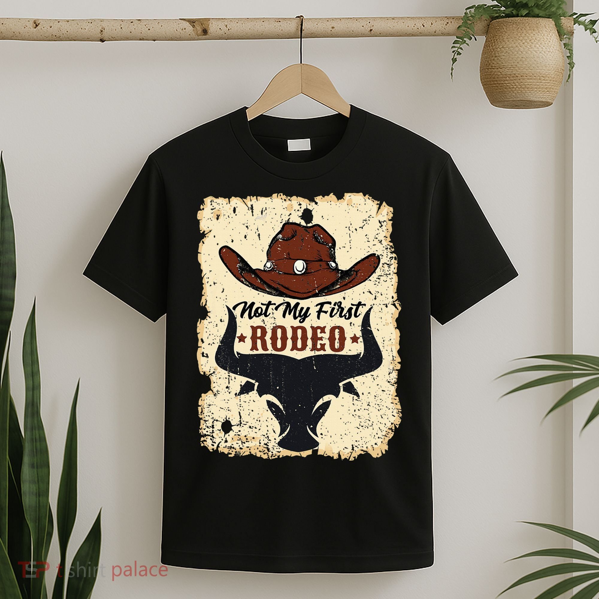 retro not my first rodeo  rodeo western country cowboy  T-Shirt