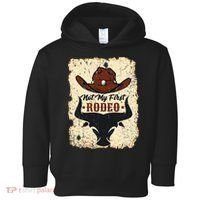 retro not my first rodeo  rodeo western country cowboy  Toddler Hoodie thumb 0