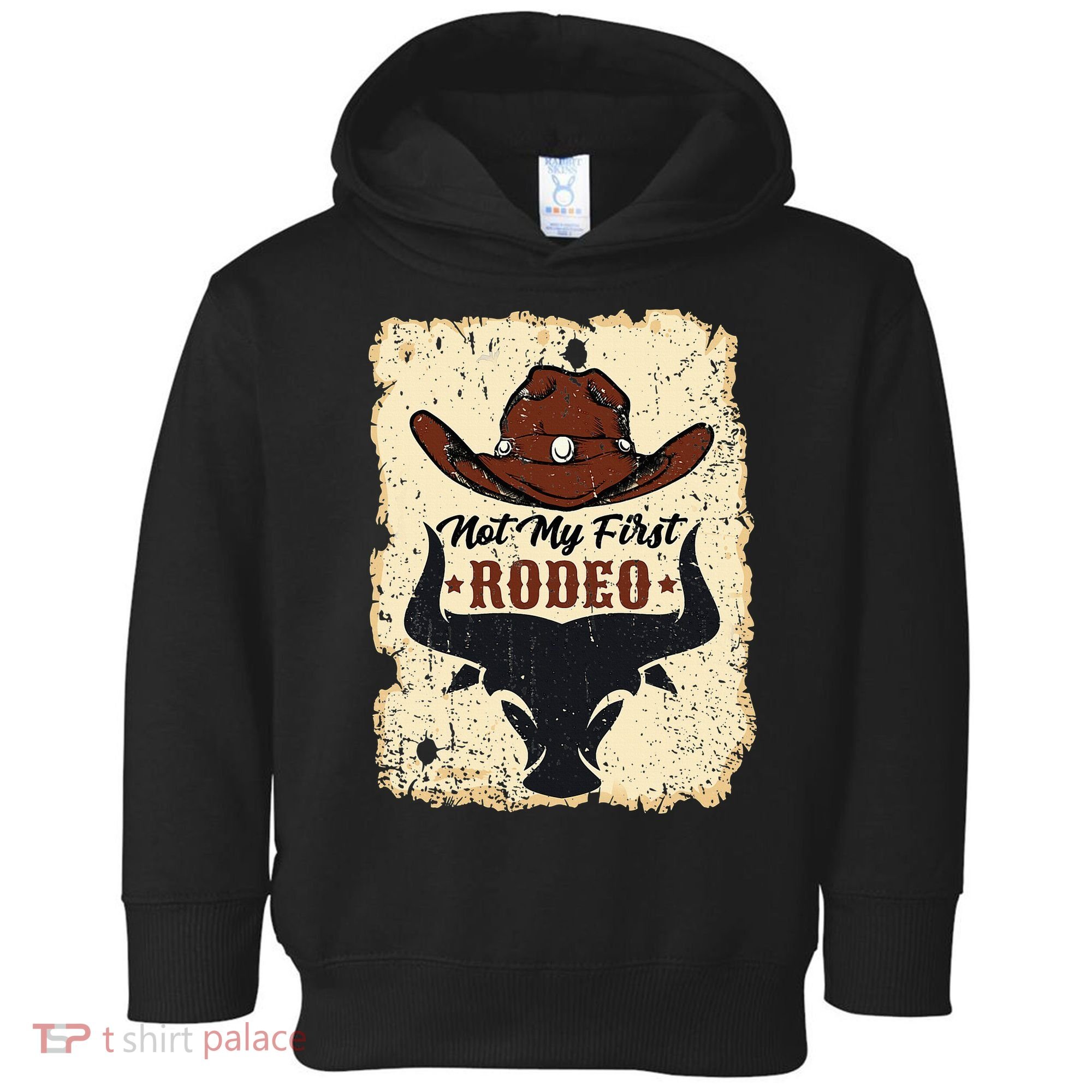 retro not my first rodeo  rodeo western country cowboy  Toddler Hoodie