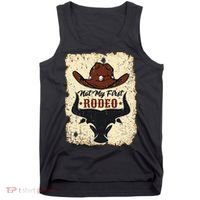retro not my first rodeo  rodeo western country cowboy  Tank Top thumb 0