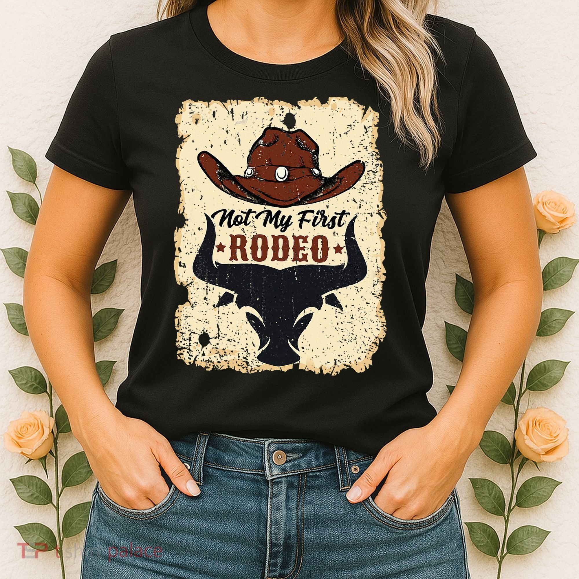 retro not my first rodeo  rodeo western country cowboy  Women's T-Shirt
