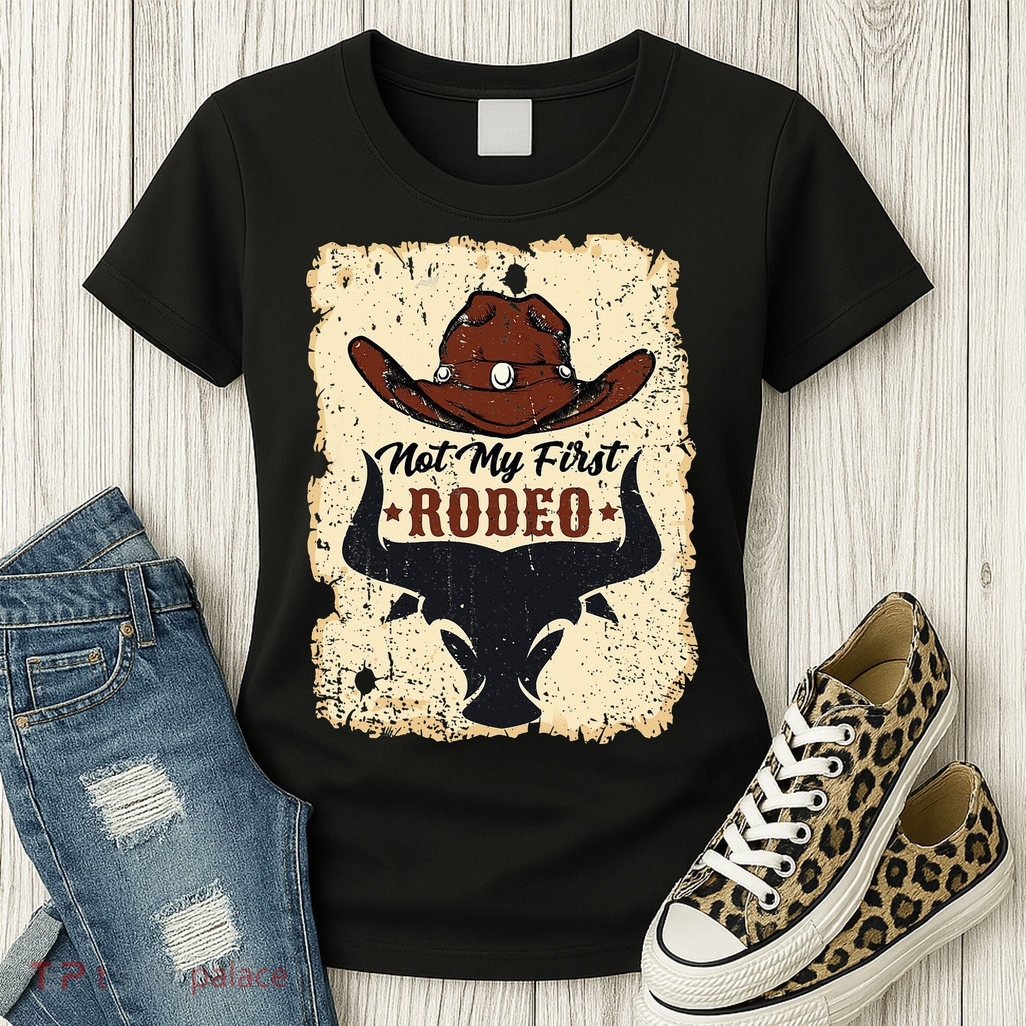 retro not my first rodeo  rodeo western country cowboy  Women's T-Shirt
