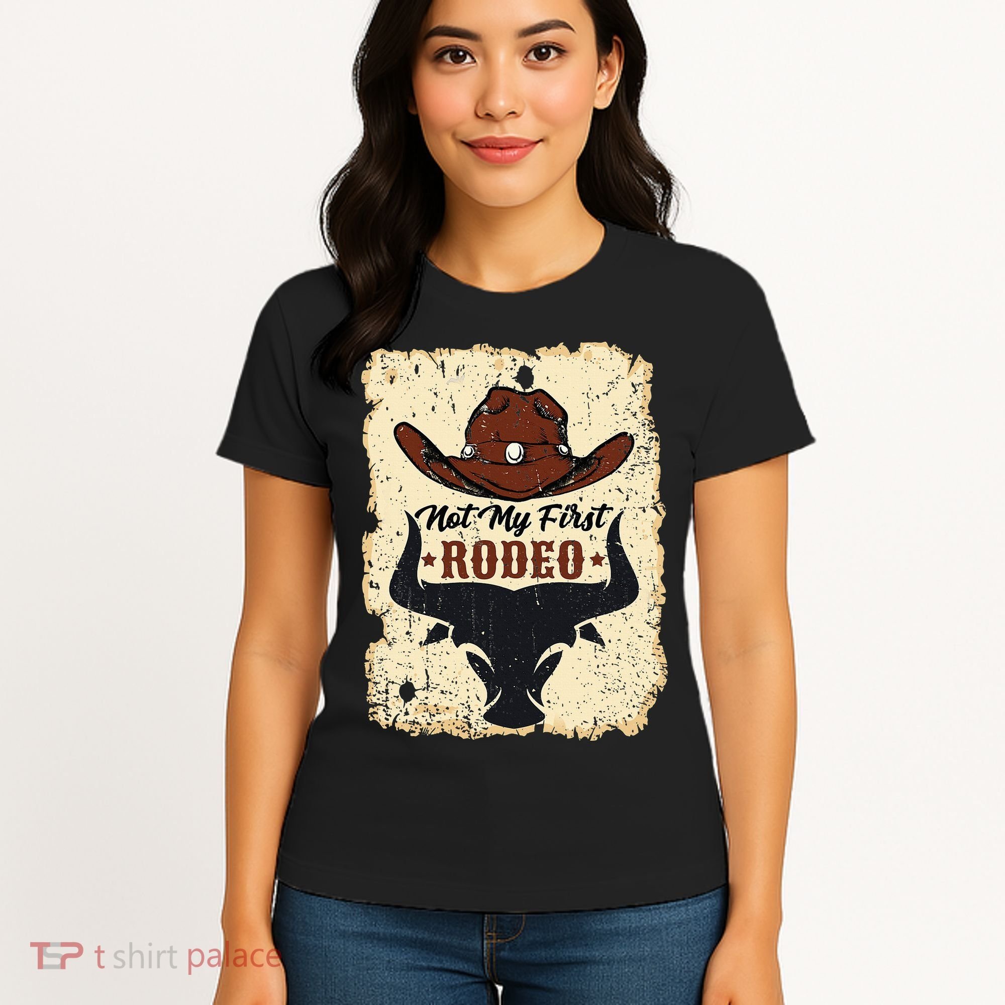 retro not my first rodeo  rodeo western country cowboy  Women's T-Shirt
