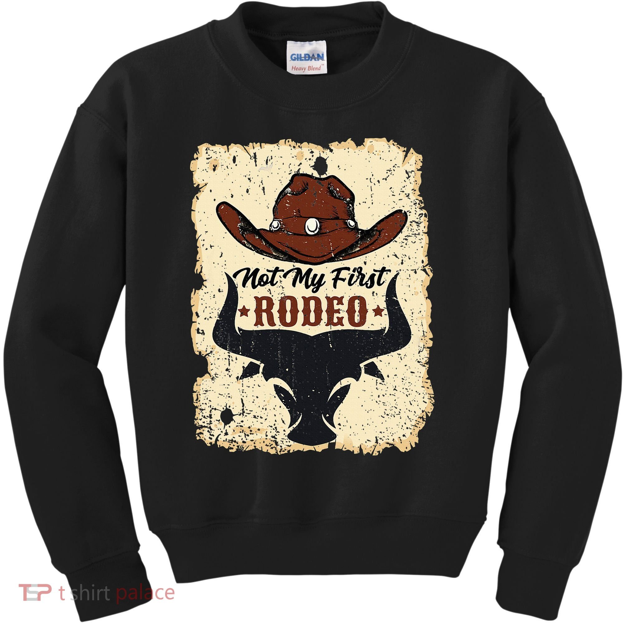retro not my first rodeo  rodeo western country cowboy  Kids Sweatshirt