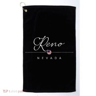 Reno Nevada NV On Reno Golf Towel