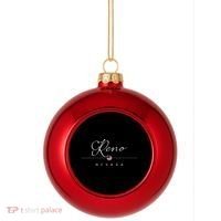Reno Nevada NV On Reno Plastic Christmas Ball Ornament thumb 0