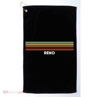 Reno Nevada Nv Us Cities Of America Retro Gift Golf Towel thumb 0