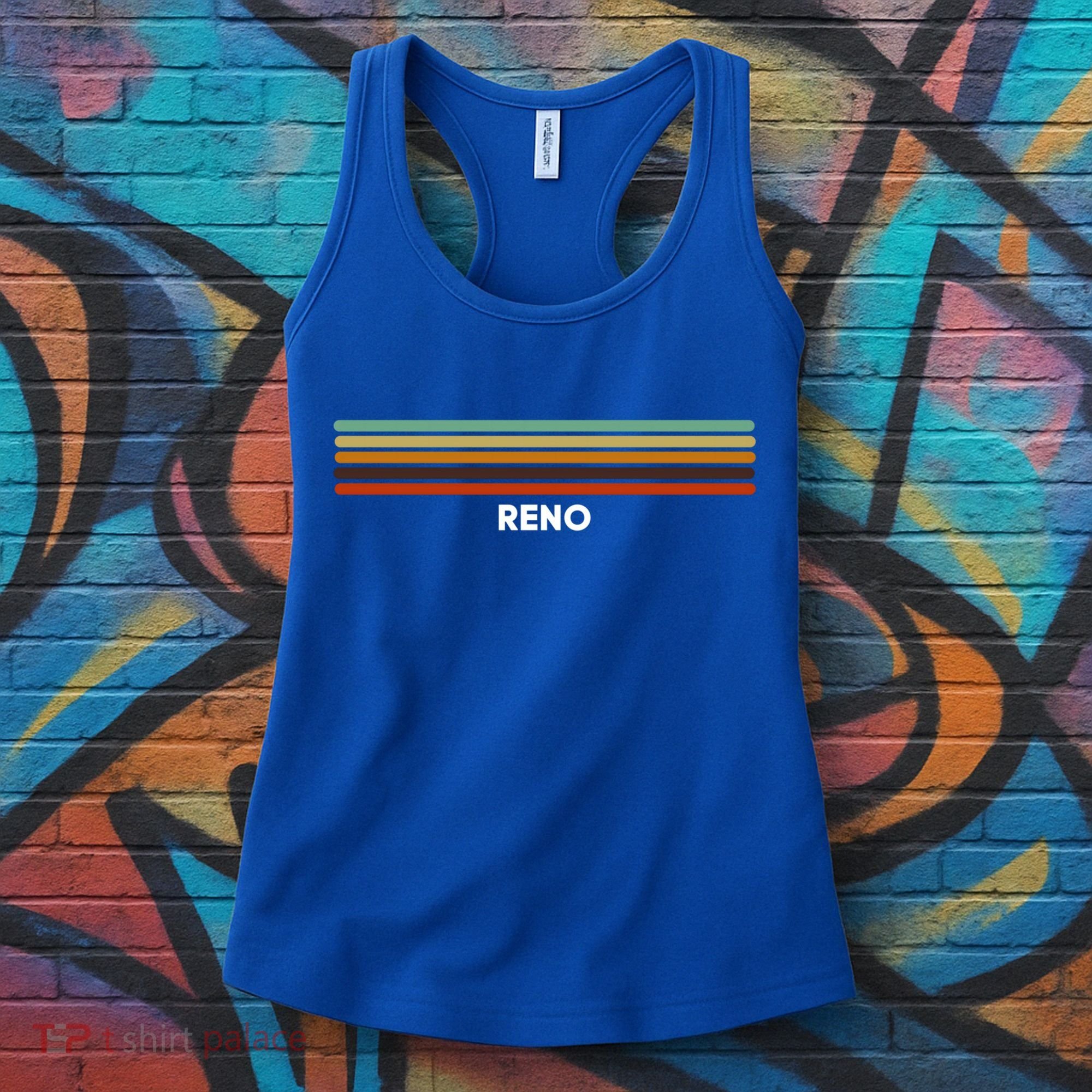 Reno Nevada Nv Us Cities Of America Retro Gift Women's Tank Top